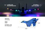 Avión Caza A Control Remoto Gadnic Carga Usb