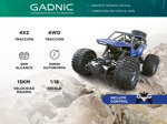 Auto A Control Remoto Gadnic 2WD18 4x2 Todo Terreno 15km/h 30mt