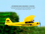 Avion A Radio Control Remoto Rc Piper J3 2.4Ghz Ideal para Aprender