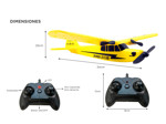 Avion A Radio Control Remoto Rc Piper J3 2.4Ghz Ideal para Aprender