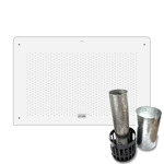 Calefactor Calden 5000 kcal Frente Blanco Gas Natural Tiro Balanceado
