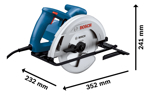 Sierra Circular Bosch Gks 130 Professional 1300W 184mm 220V