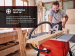 Sierra de mesa circular Einhell TC-TS 2025/2 U Cortes de precisión Madera Fibra