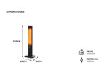 Calefactor Infrarrojo de Pie 2 Niveles de Potencia 1800W Philco
