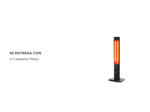 Calefactor Infrarrojo de Pie 2 Niveles de Potencia 1800W Philco
