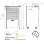 Estufa Garrafera Coppens Cg4glp 5000 Calorías Gas Envasado Color Negro