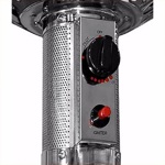 Calefactor Estufa Exterior Patio A Gas Tipo Hongo Ruedas