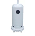 Calefactor Estufa Exterior Patio A Gas Tipo Hongo Ruedas