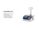 Balanza Comercial Systel Cuora Max ST Con Mastil 30kg Ticket Digital Led