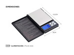 Balanza De Precision Digital  0.1g A 2kg Platina Oro Polvo