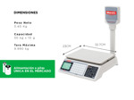 Balanza Comercial Moretti Market 30Kg 70 PLU 5 Vendedores Conexion PC / Impresor ticket