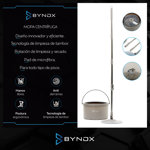 Mopa para Piso Trapeador Centrifuga 360° Bynox