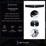 TENDER PARED PLEGABLE 80CM NEGRO BYNOX