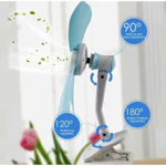 VENTILADOR CLIP PINZA 5 ASPAS