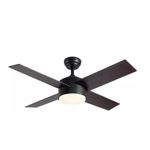 VENTILADOR DE TECHO LAFTDREN 441B 3 VELOCIDADES LED 24W NEGRO