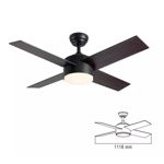 VENTILADOR DE TECHO LAFTDREN 441B 3 VELOCIDADES LED 24W NEGRO