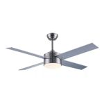 VENTILADOR DE TECHO LAFTDREN 441C 3 VELOCIDADES LED 24W PLATEADO
