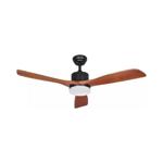VENTILADOR DE TECHO LAFTDREN 526 3 VELOCIDADES LED 24W MADERA Y NEGRO 6378