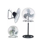 Ventilador KanjiHome 3 en 1 KJH-FH1209 negro con 3 palas de metal, 18" de diámetro 220 V