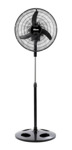 Ventilador De Pie Liliana Negro Con 3 Palas De  Plástico 20