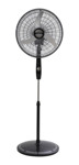 Ventilador De Pie Liliana Vpc20b Negro Con 3 Palas