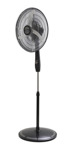 Ventilador De Pie Liliana Vpc20b Negro Con 3 Palas
