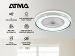 Ventilador de Techo Liliana VTHBOX24 con Luminaria Dimerizable