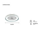 Ventilador de Techo Liliana VTHBOX24 con Luminaria Dimerizable