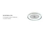 Ventilador de Techo Liliana VTHBOX24 con Luminaria Dimerizable