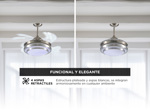 Ventilador de Techo Liliana Con Aspas Retractiles