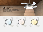 Ventilador de Techo Liliana Con Aspas Retractiles