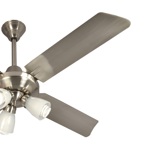 Ventilador de techo VT SEVERBON ACERO INOXIDABLE C/ LUZ