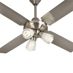 Ventilador de techo VT SEVERBON ACERO INOXIDABLE C/ LUZ