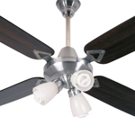 Ventilador de techo VT SEVERBON AC. INOX Y MADERA WENG C/LUZ