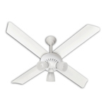 Ventilador de techo Severbon palas de acero VTA 420 BLANCO C/ LUZ tulipas 5 velocidades