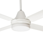 Ventilador de techo Severbon palas de acero VTA 420 TA - Blanco c/ luz led