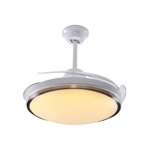 Ventilador De Techo Retractil Peabody Vtra42 100w C/ Luz Led