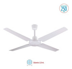 Ventilador De Techo Liliana Vthb104 Blanco 4 Palas De  Metal