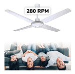 Ventilador De Techo De 48´de Diametro Alpaca Color Blanco