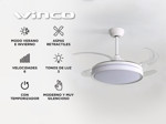 Ventilador de Techo Winco W1342 con Luz LED