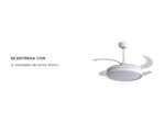 Ventilador de Techo Winco W1342 con Luz LED