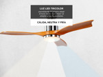 Ventilador de Techo Liliana VTHM601 Control Remoto y Luz LED