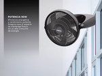 Ventilador Turbo Reclinable 20" Liliana VTF20P - 5 Aspas Negras, Base Antideslizante, 3 Velocidades