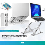 Soporte Para Notebook Nictom SPN01 Aluminio Ajustable Plegable Portatil