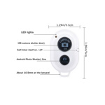 Disparador Control Remoto Bluetooth Shutter Selfie iPhone Android - Color VERDE
