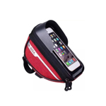 Porta Celular Gps Bolso Bicicleta Impermeable B-soul Alforja - ROJO OSCURO