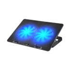 Base para notebook reclinable, hub usb, leds y regulador de velocidad NISUTA - NSCN84
