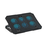 Base para notebook reclinable, hub usb, leds y regulador de velocidad NISUTA - NSCN86