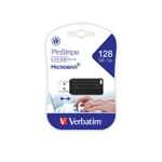 Pen Drive Pinstripe Verbatim 128gb Usb 3.0 Black