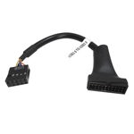 Cable adaptador USB 3.0 20 pines macho a USB 2.0 9 pines hembra NISUTA - NSADUS32